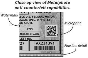 Metalphoto Anit-Counterfeit Capabilities