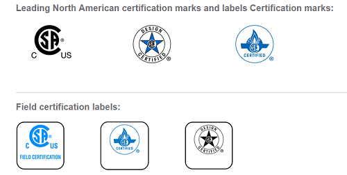 North American CSA Marks