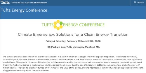 Tufts Energy Conference 2020